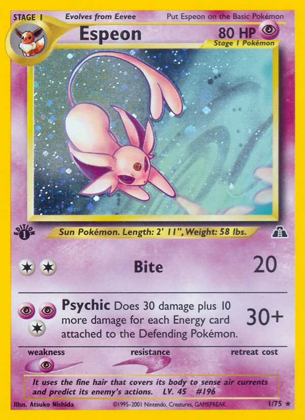 Espeon (1/75) [Neo Discovery 1st Edition] | Cracking-Singles