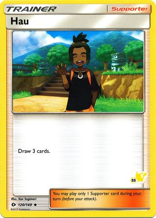 Hau (120/149) (Pikachu Stamp #33) [Battle Academy 2020] | Cracking-Singles