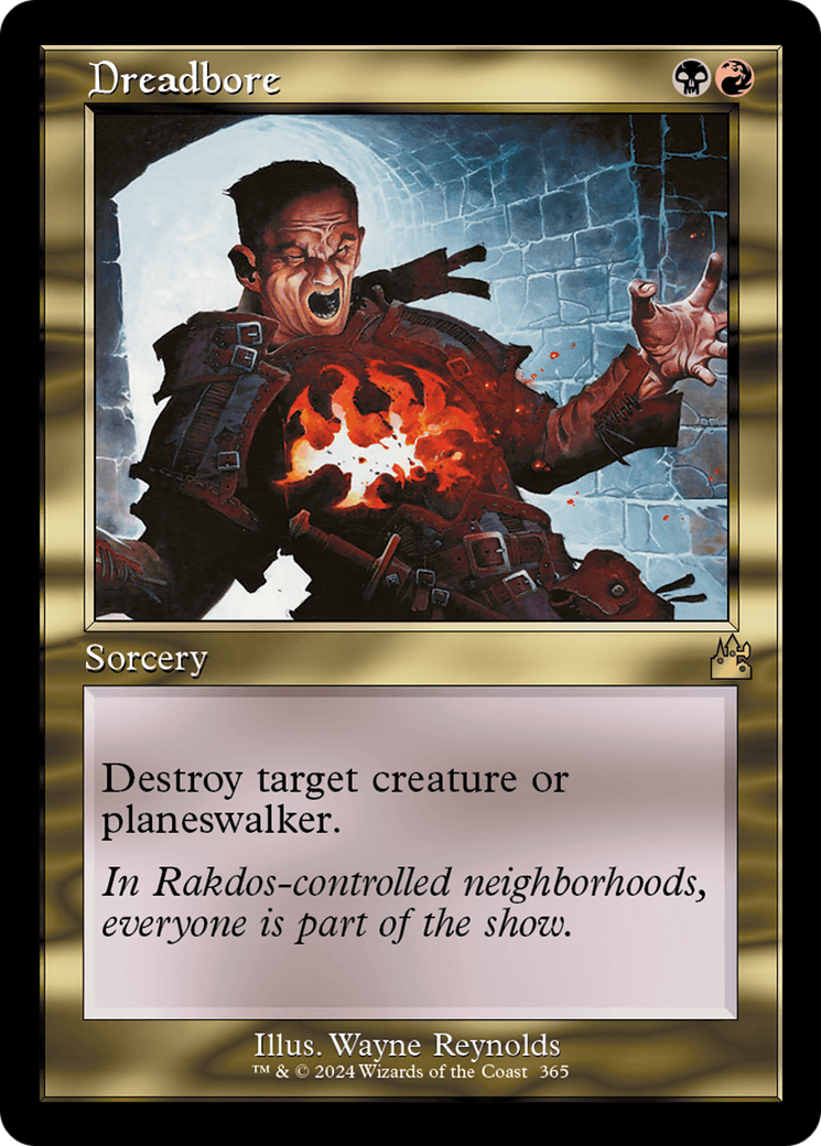 Dreadbore (Retro Frame) [Ravnica Remastered] | Cracking-Singles