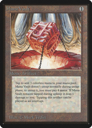 Mana Vault [Limited Edition Beta] | Cracking-Singles