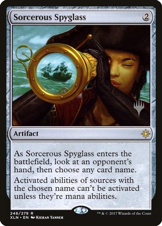 Sorcerous Spyglass [Ixalan Promos] | Cracking-Singles