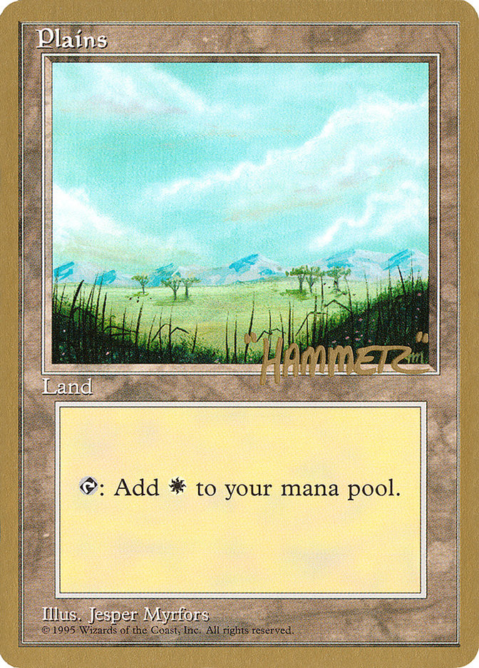 Plains (shr365) (Shawn "Hammer" Regnier) [Pro Tour Collector Set] | Cracking-Singles