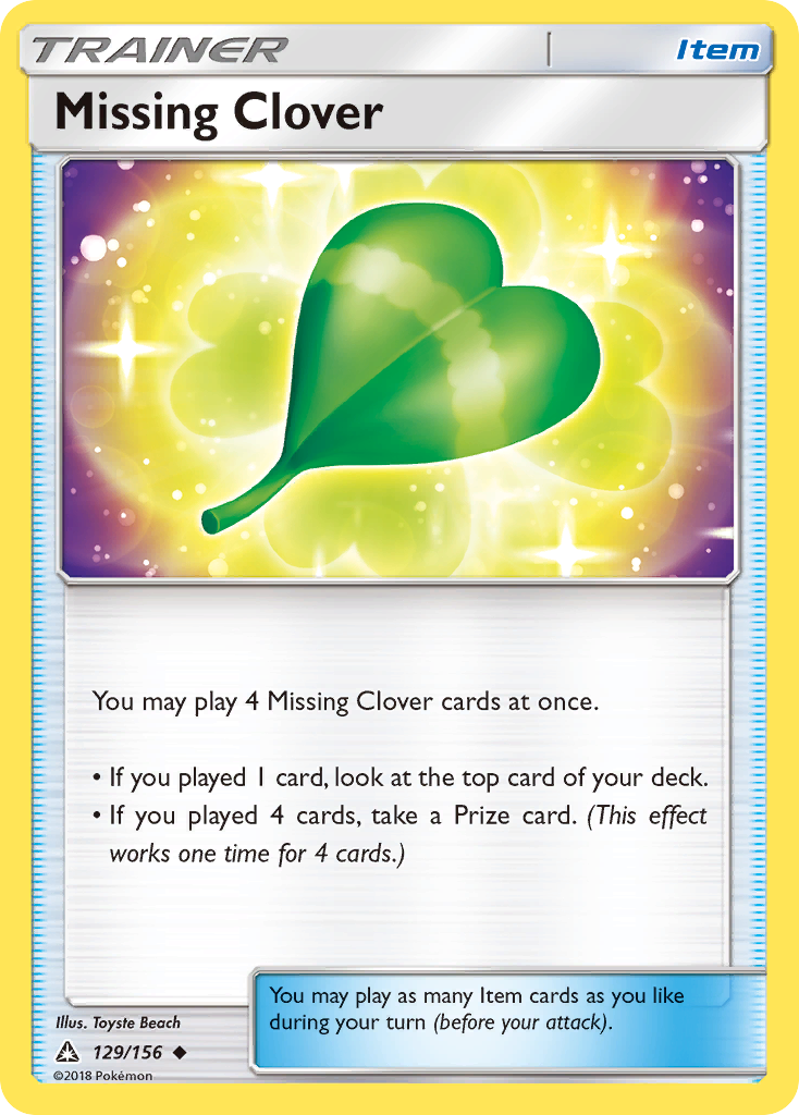 Missing Clover (129/156) [Sun & Moon: Ultra Prism] | Cracking-Singles