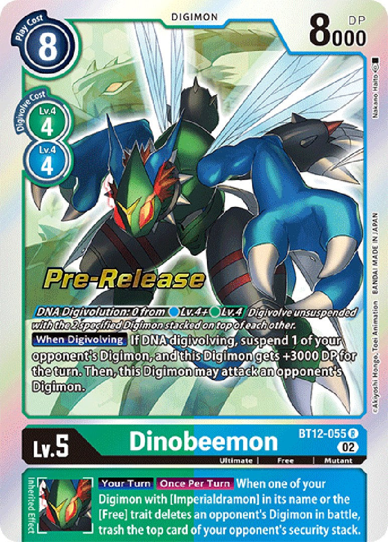 Dinobeemon [BT12-055] [Across Time Pre-Release Cards] | Cracking-Singles