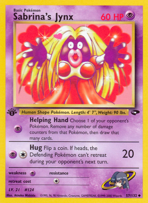 Sabrina's Jynx (57/132) [Gym Challenge 1st Edition] | Cracking-Singles