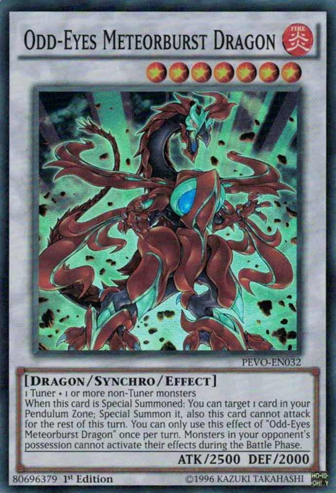 Odd-Eyes Meteorburst Dragon [PEVO-EN032] Super Rare | Cracking-Singles