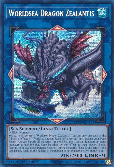 Worldsea Dragon Zealantis [MP23-EN193] Prismatic Secret Rare | Cracking-Singles