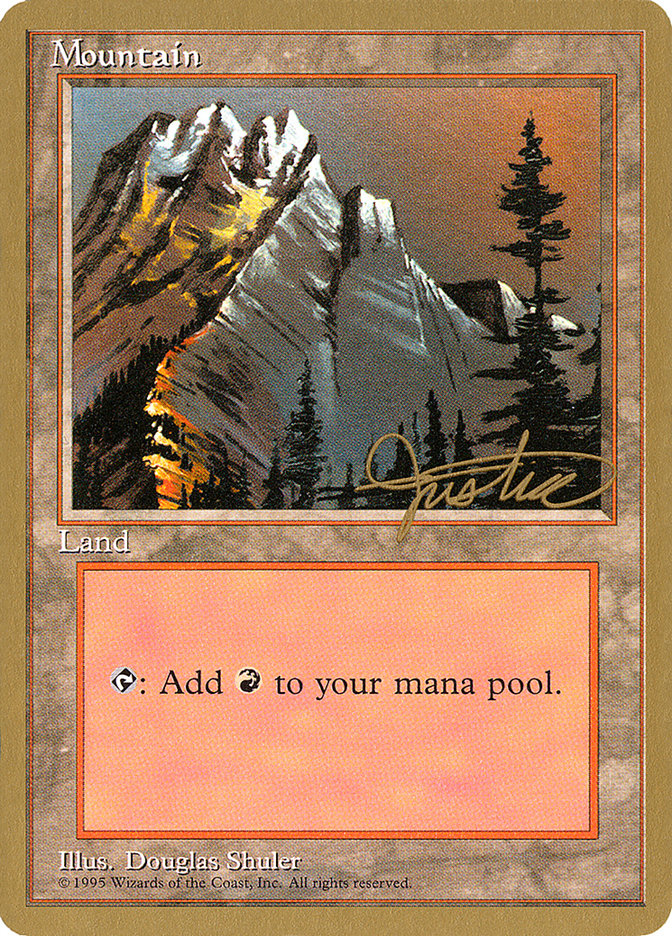 Mountain (mj373) (Mark Justice) [Pro Tour Collector Set] | Cracking-Singles