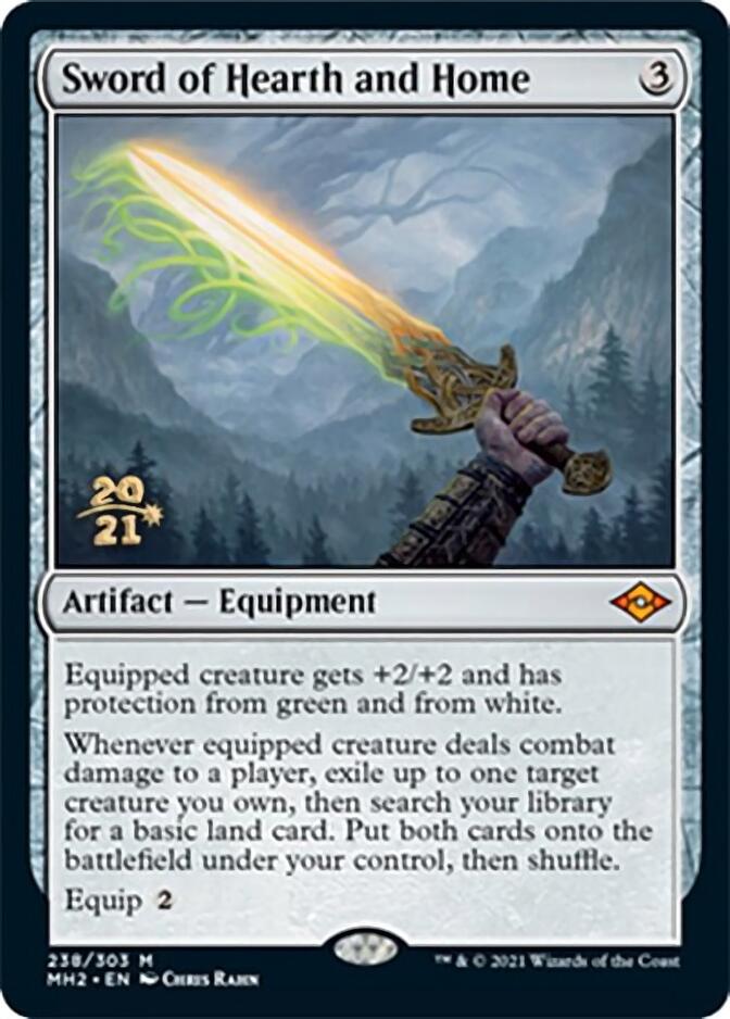 Sword of Hearth and Home [Modern Horizons 2 Prerelease Promos] | Cracking-Singles