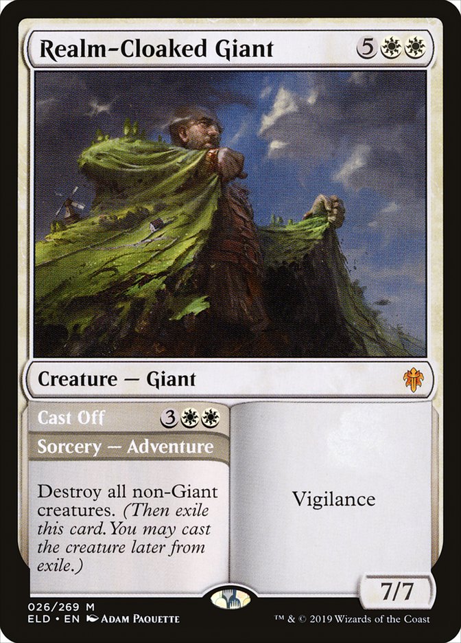 Realm-Cloaked Giant // Cast Off [Throne of Eldraine] | Cracking-Singles