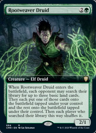 Rootweaver Druid (Extended Art) [Commander Legends] | Cracking-Singles