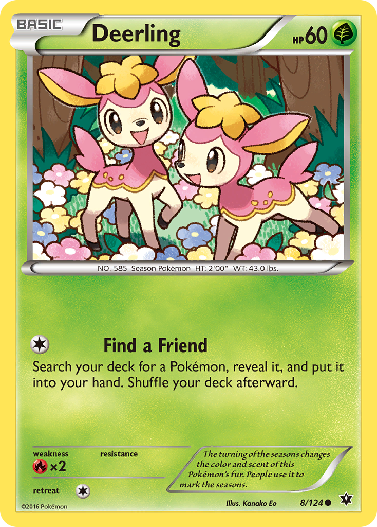 Deerling (8/124) [XY: Fates Collide] | Cracking-Singles