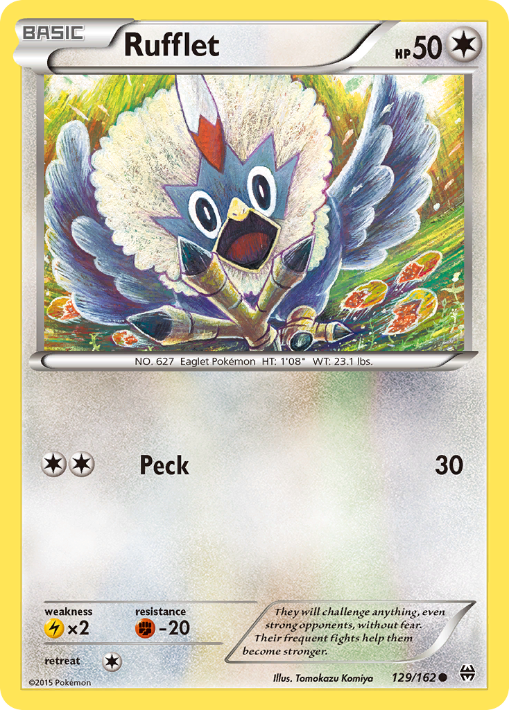 Rufflet (129/162) [XY: BREAKthrough] | Cracking-Singles