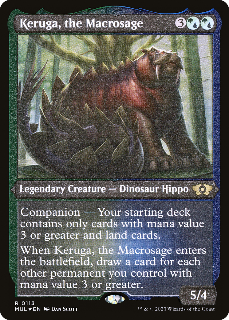 Keruga, the Macrosage (Foil Etched) [Multiverse Legends] | Cracking-Singles