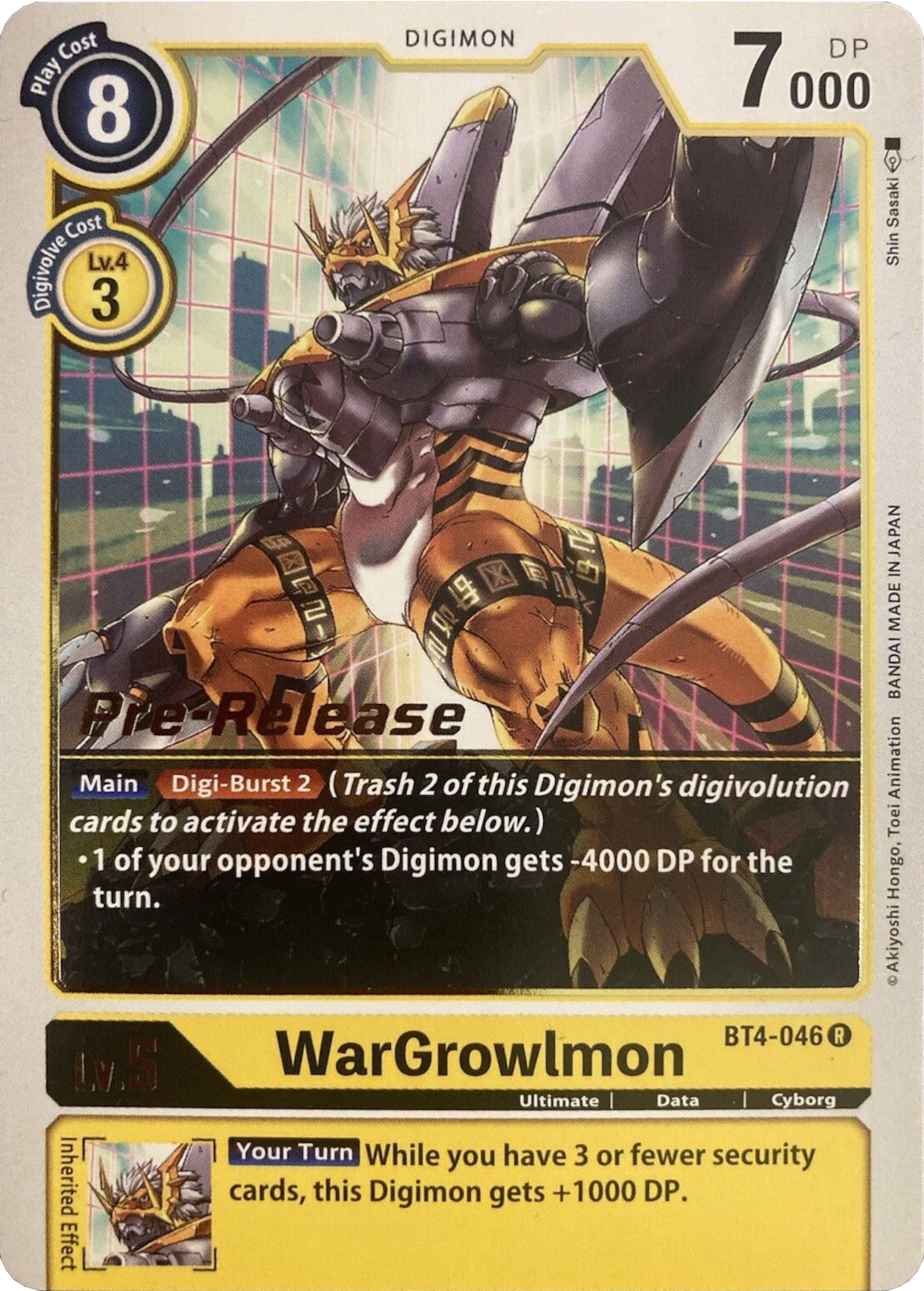 WarGrowlmon [BT4-046] [Great Legend Pre-Release Promos] | Cracking-Singles