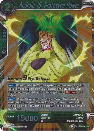 Android 16, Prototype Power [BT9-043] | Cracking-Singles