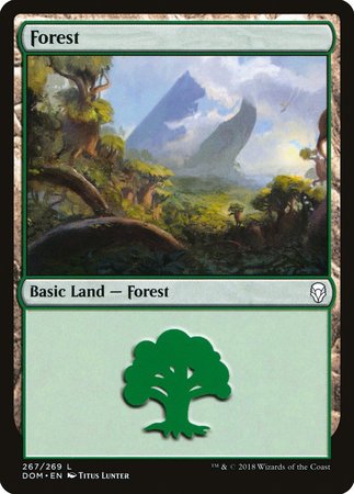 Forest (267) [Dominaria] | Cracking-Singles