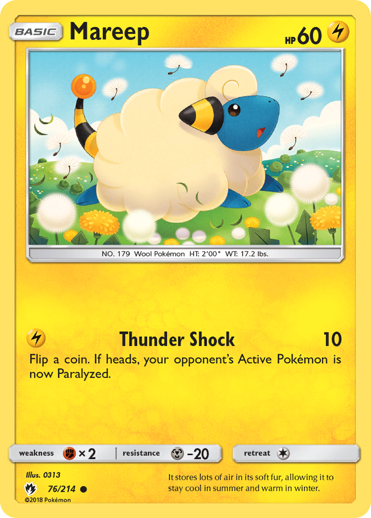 Mareep (76/214) [Sun & Moon: Lost Thunder] | Cracking-Singles