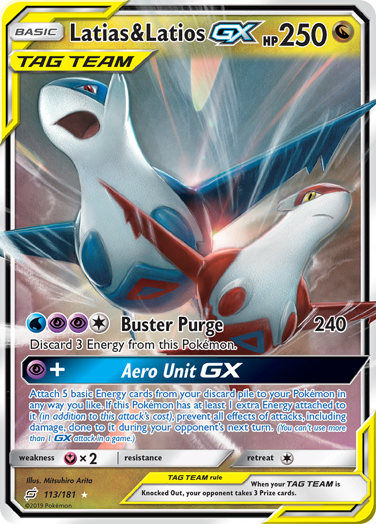 Latias & Latios GX (113/181) [Sun & Moon: Team Up] | Cracking-Singles