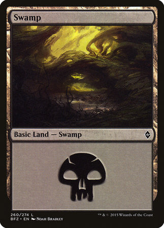 Swamp (260) [Battle for Zendikar] | Cracking-Singles