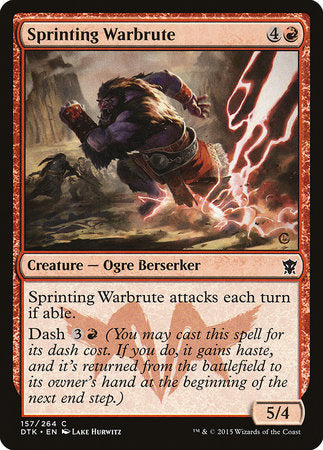 Sprinting Warbrute [Dragons of Tarkir] | Cracking-Singles