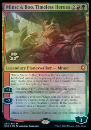 Minsc & Boo, Timeless Heroes [Commander Legends: Battle for Baldur's Gate Prerelease Promos] | Cracking-Singles