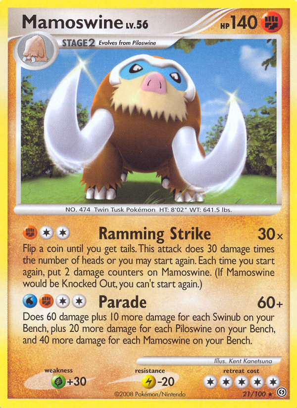 Mamoswine (21/100) [Diamond & Pearl: Stormfront] | Cracking-Singles