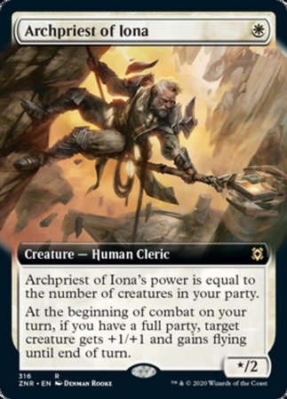 Archpriest of Iona (Extended Art) [Zendikar Rising] | Cracking-Singles