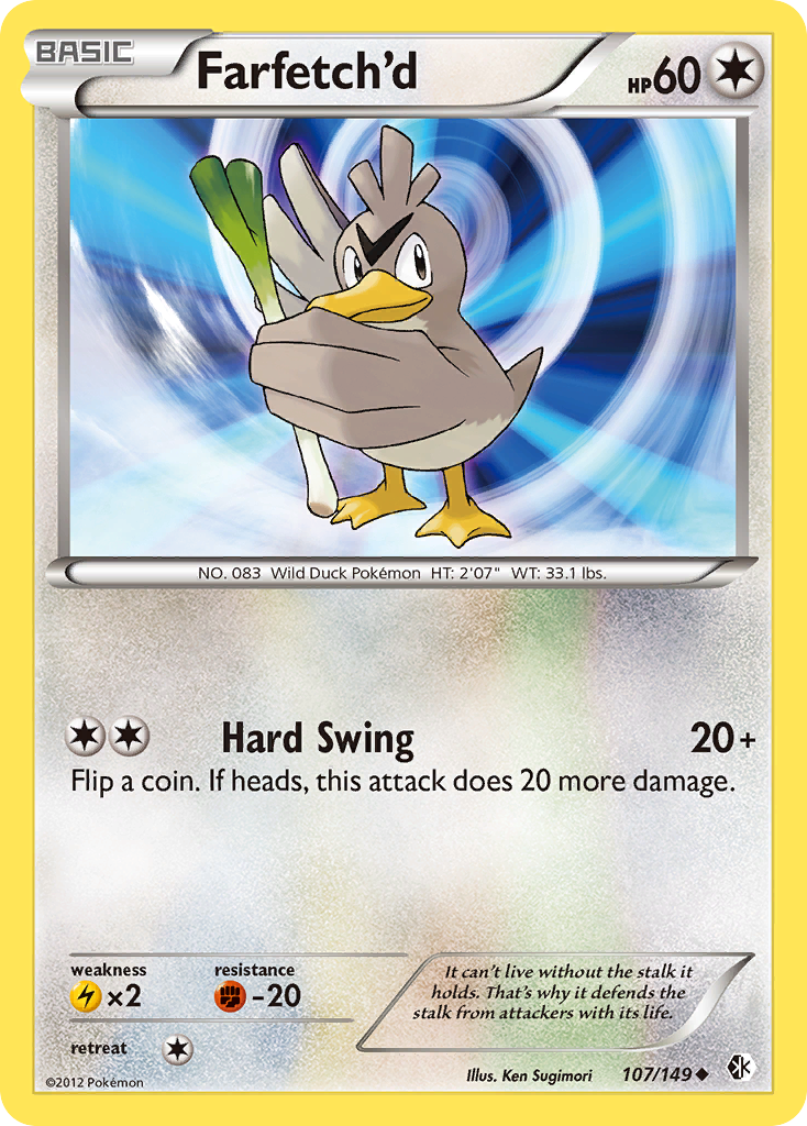 Farfetch'd (107/149) [Black & White: Boundaries Crossed] | Cracking-Singles