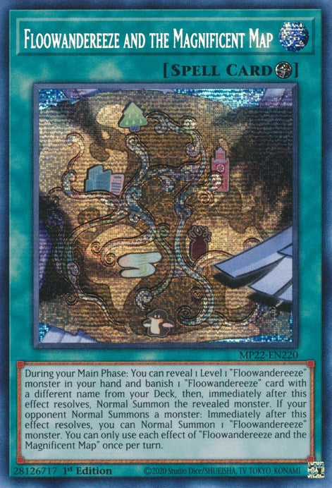 Floowandereeze and the Magnificent Map [MP22-EN220] Prismatic Secret Rare | Cracking-Singles