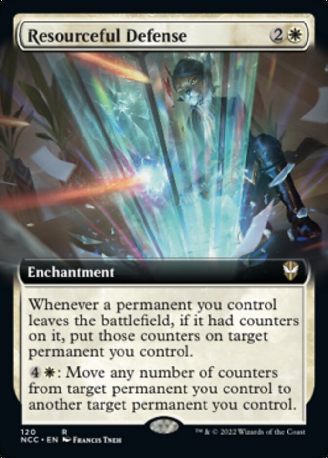 Resourceful Defense (Extended Art) [Streets of New Capenna Commander] | Cracking-Singles