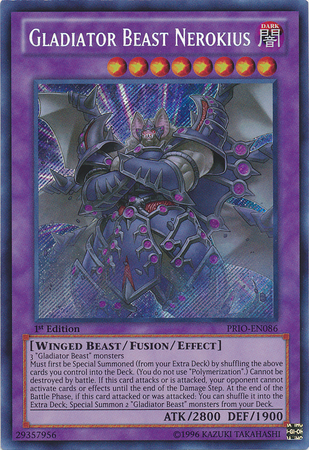 Gladiator Beast Nerokius [PRIO-EN086] Secret Rare | Cracking-Singles