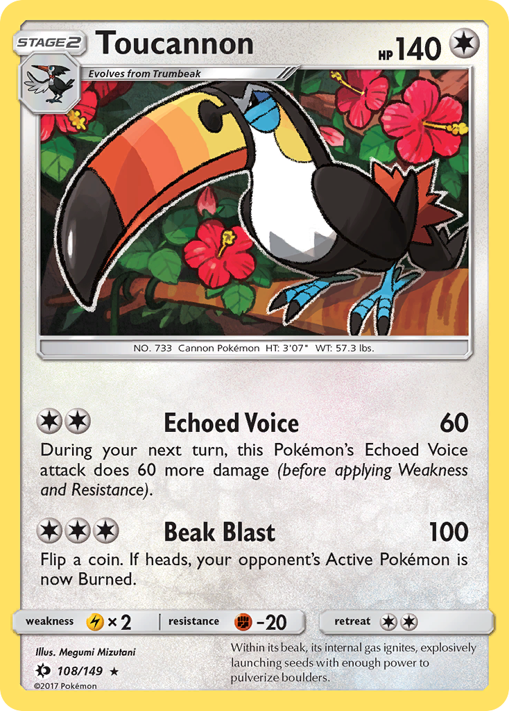 Toucannon (108/149) [Sun & Moon: Base Set] | Cracking-Singles