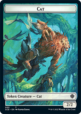 Saproling // Cat Double-Sided Token [Starter Commander Decks] | Cracking-Singles