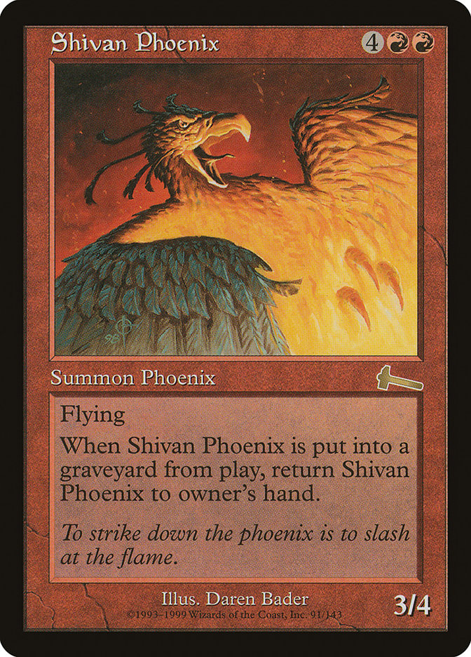 Shivan Phoenix [Urza's Legacy] | Cracking-Singles