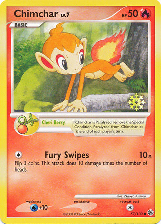 Chimchar (57/100) [Countdown Calendar Promos] | Cracking-Singles