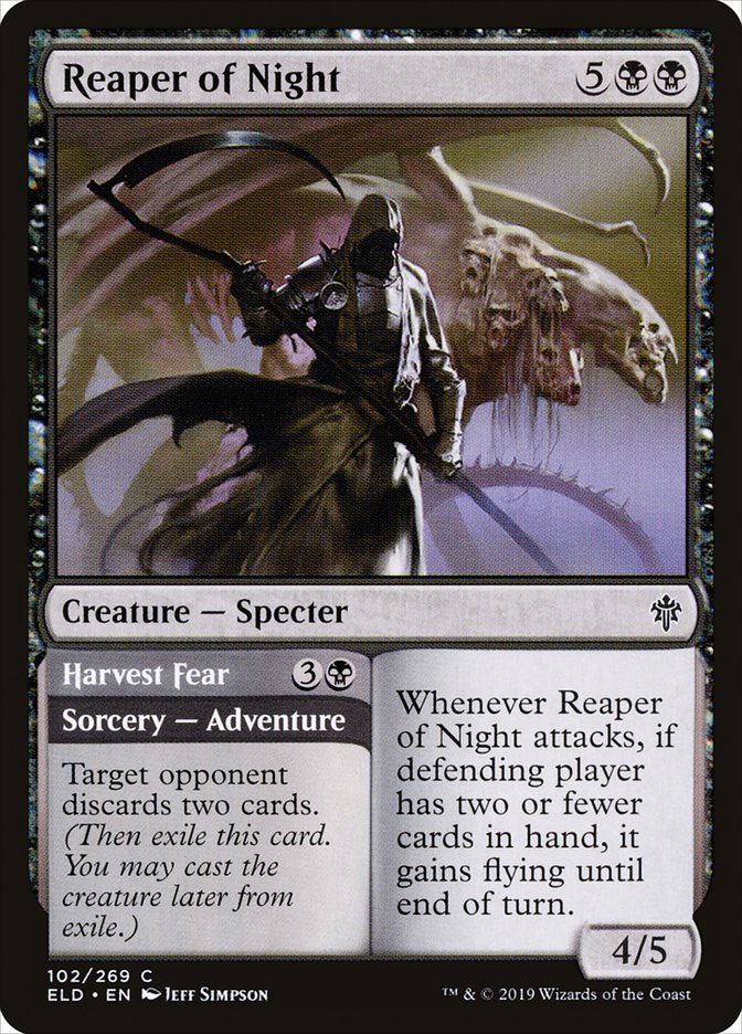 Reaper of Night // Harvest Fear [Throne of Eldraine] | Cracking-Singles