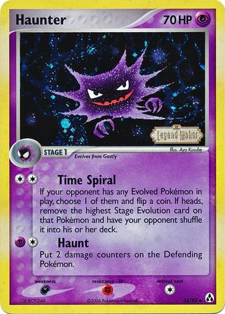 Haunter (35/92) (Stamped) [EX: Legend Maker] | Cracking-Singles