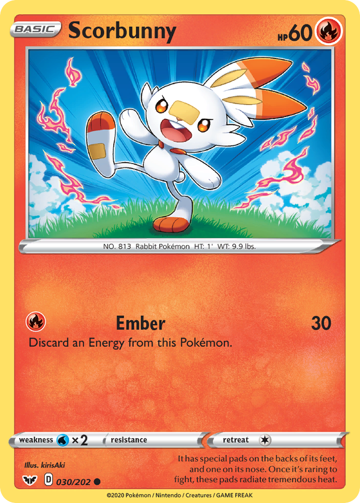 Scorbunny (030/202) [Sword & Shield: Base Set] | Cracking-Singles