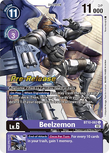 Beelzemon [BT10-082] [Xros Encounter Pre-Release Cards] | Cracking-Singles