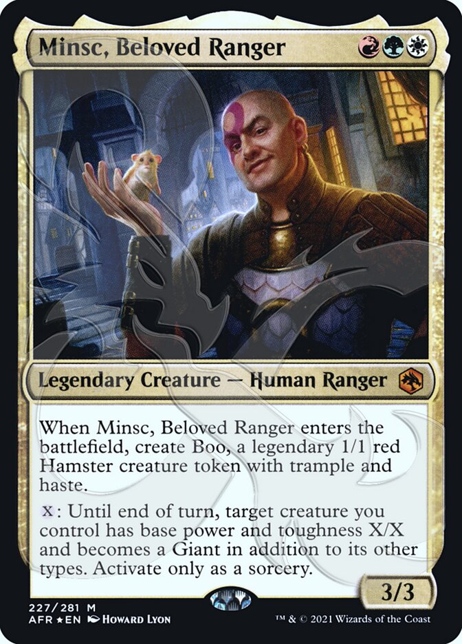 Minsc, Beloved Ranger (Ampersand Promo) [Dungeons & Dragons: Adventures in the Forgotten Realms Promos] | Cracking-Singles