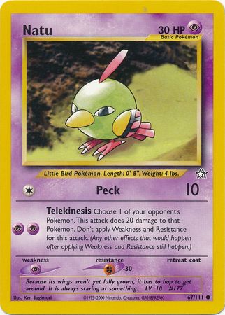 Natu (67/111) [Neo Genesis Unlimited] | Cracking-Singles