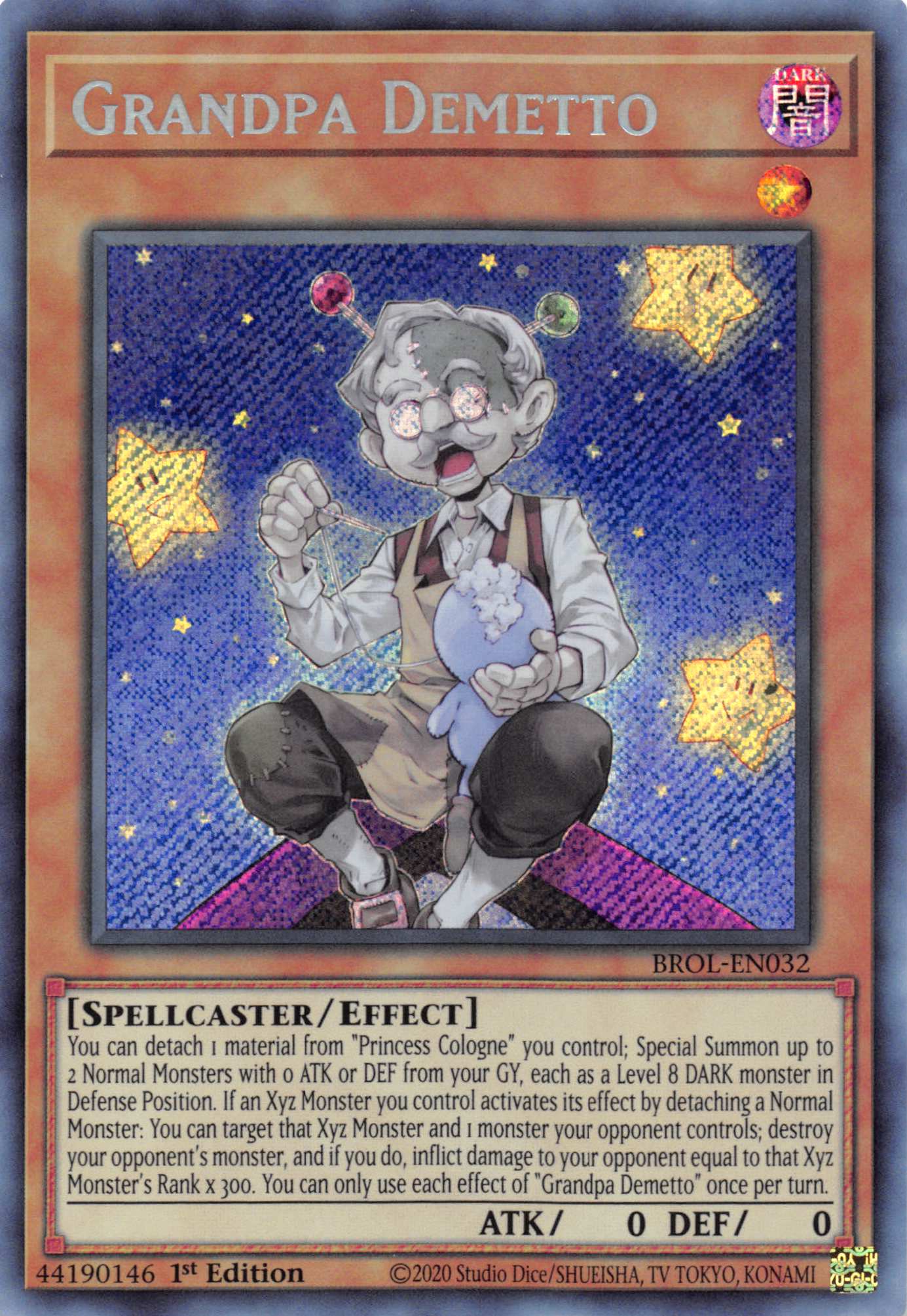 Grandpa Demetto [BROL-EN032] Secret Rare | Cracking-Singles