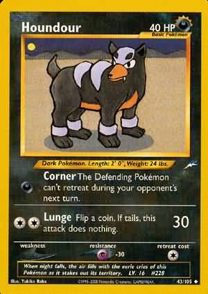 Houndour (43/105) [Neo Destiny Unlimited] | Cracking-Singles