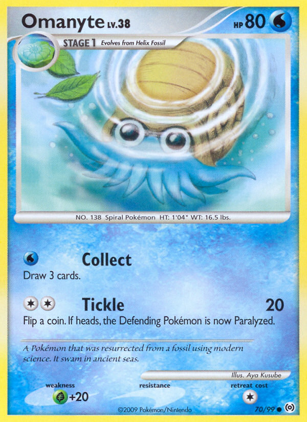 Omanyte (70/99) [Platinum: Arceus] | Cracking-Singles