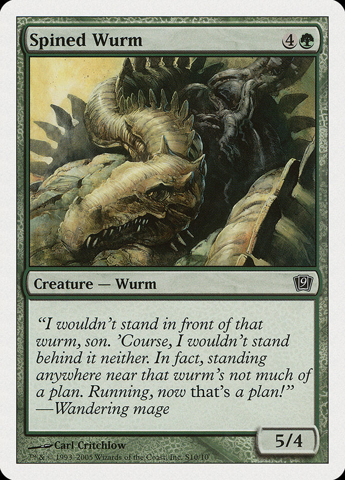 Spined Wurm [Ninth Edition] | Cracking-Singles