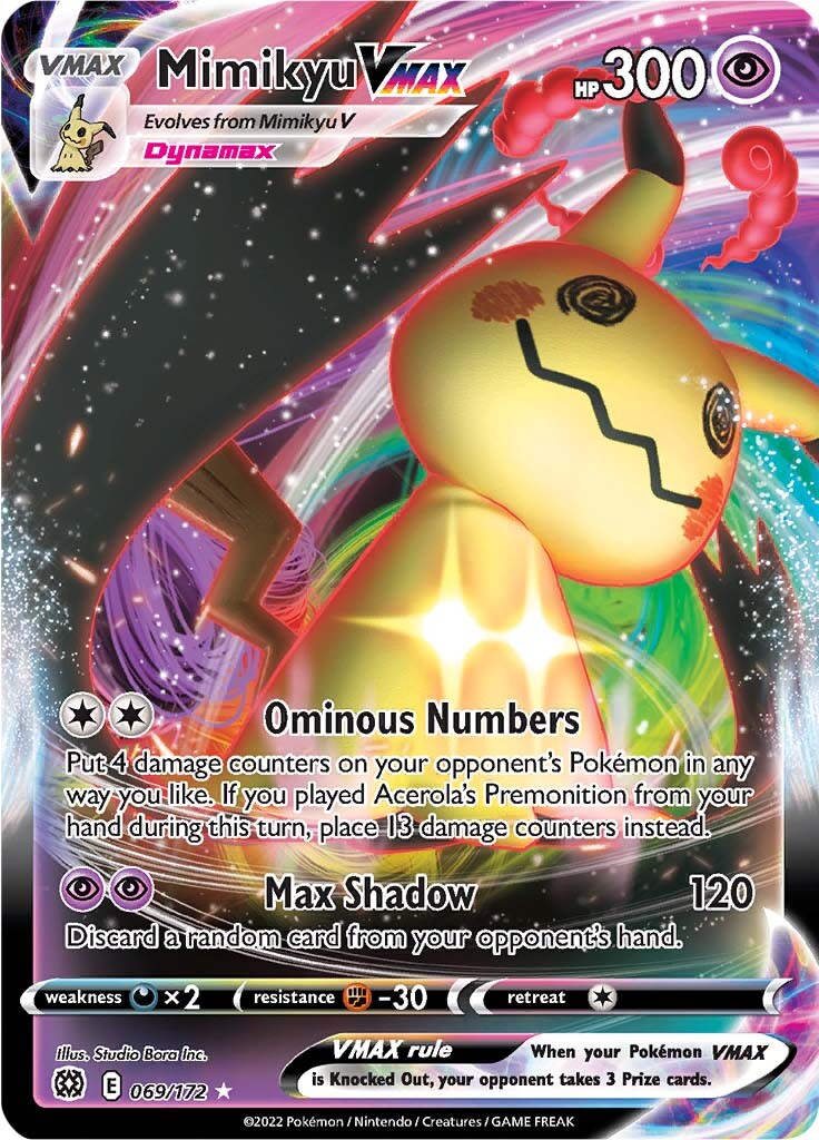 Mimikyu VMAX (069/172) [Sword & Shield: Brilliant Stars] | Cracking-Singles