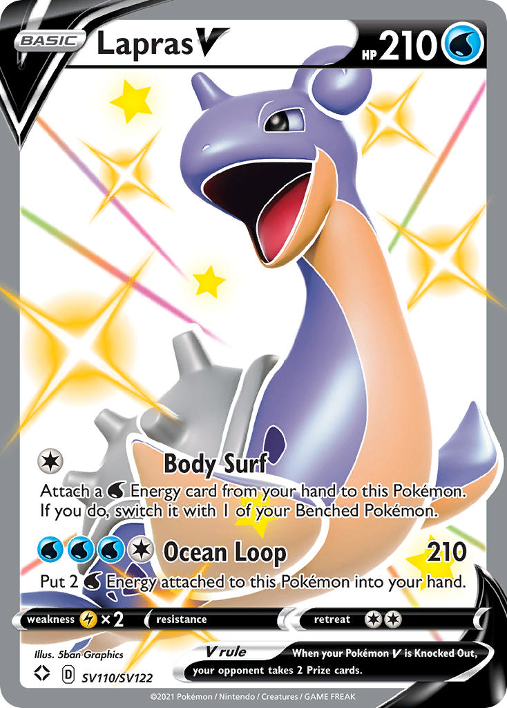 Lapras V (SV110/SV122) [Sword & Shield: Shining Fates] | Cracking-Singles