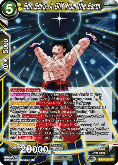 Son Goku, A Gift from the Earth [BT15-095] | Cracking-Singles