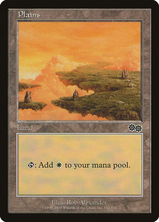 Plains (332) [Urza's Saga] | Cracking-Singles